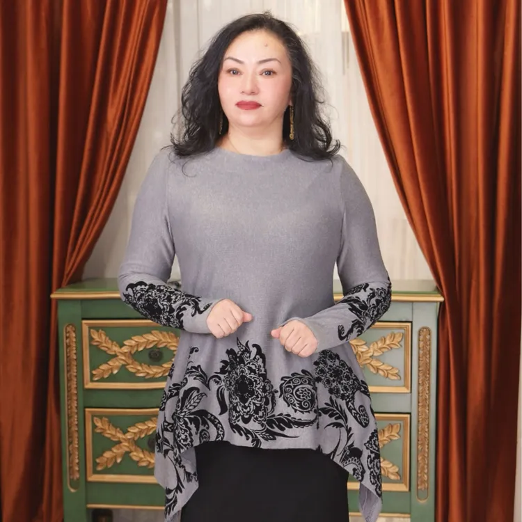 【皇后1】isilhanish ｜2025年秋冬新款百搭时尚针织毛衣9107