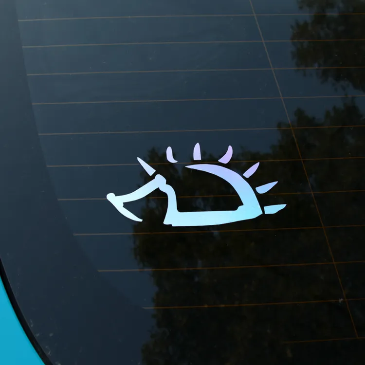 赵雷刺猬图标车贴小刺猬车贴渐变镭射车贴刺猬周边贴纸音乐周边