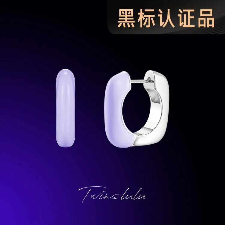 TWINS LULU镀K金春上新氛围感小众首饰女款气质美拉德耳环TSL1540