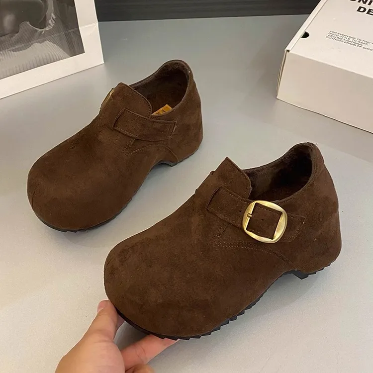 2025新款7CM内增高加绒保暖勃肯鞋女爆款秋冬季百搭时尚气质女鞋