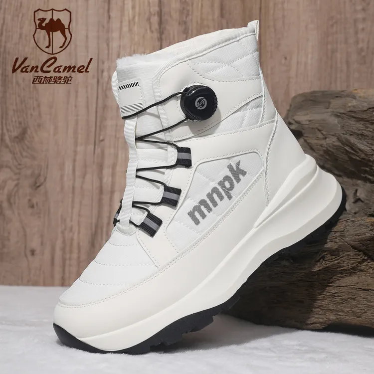 VANCAMELI/西域骆驼冬季防滑雪地靴户外百搭秋冬厚底保暖休闲鞋