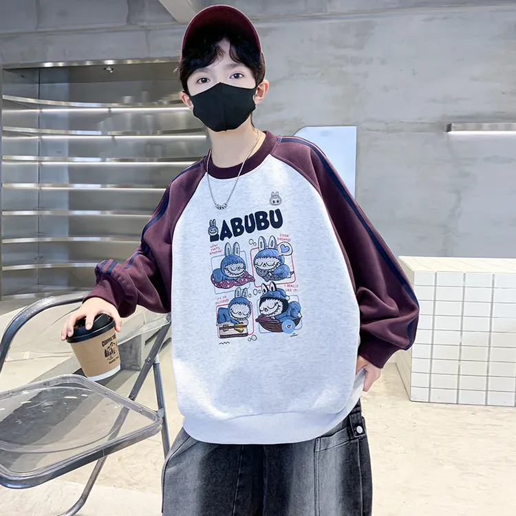 儿童装男童秋装纯棉卫衣2025新款春秋款中大童帅气秋季男孩上衣潮