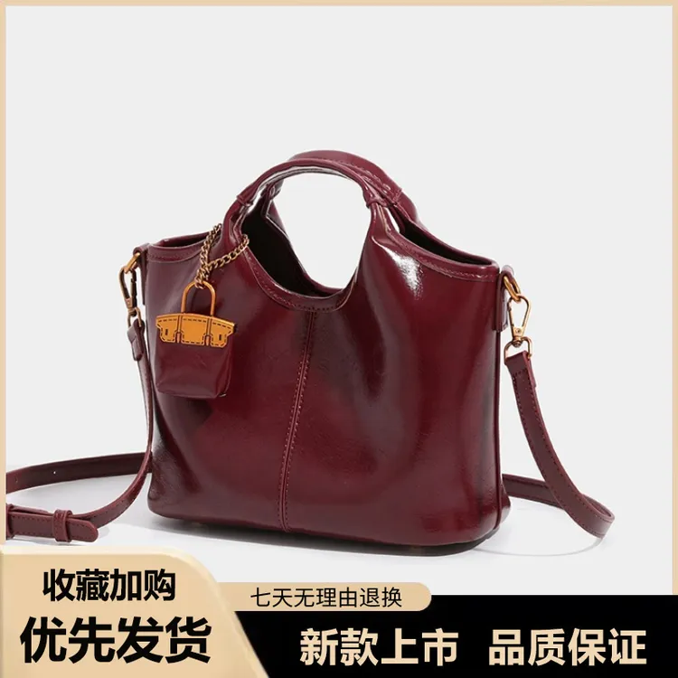 手提包包女高级感红色新娘结婚包包女小众子母包通勤单肩斜挎包女