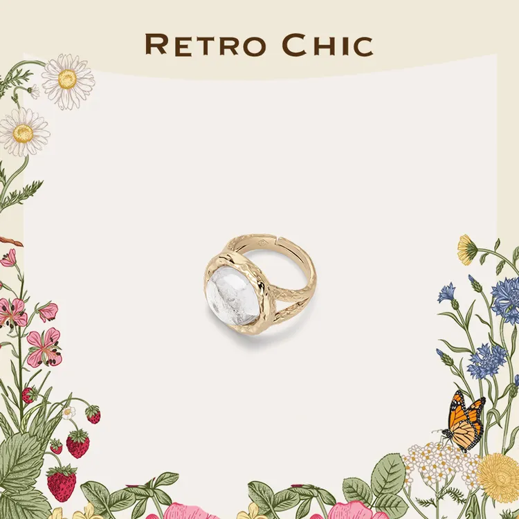 铜合金戒指 RC RETRO CHIC 意大利复古时尚首饰 弗洛拉戒指