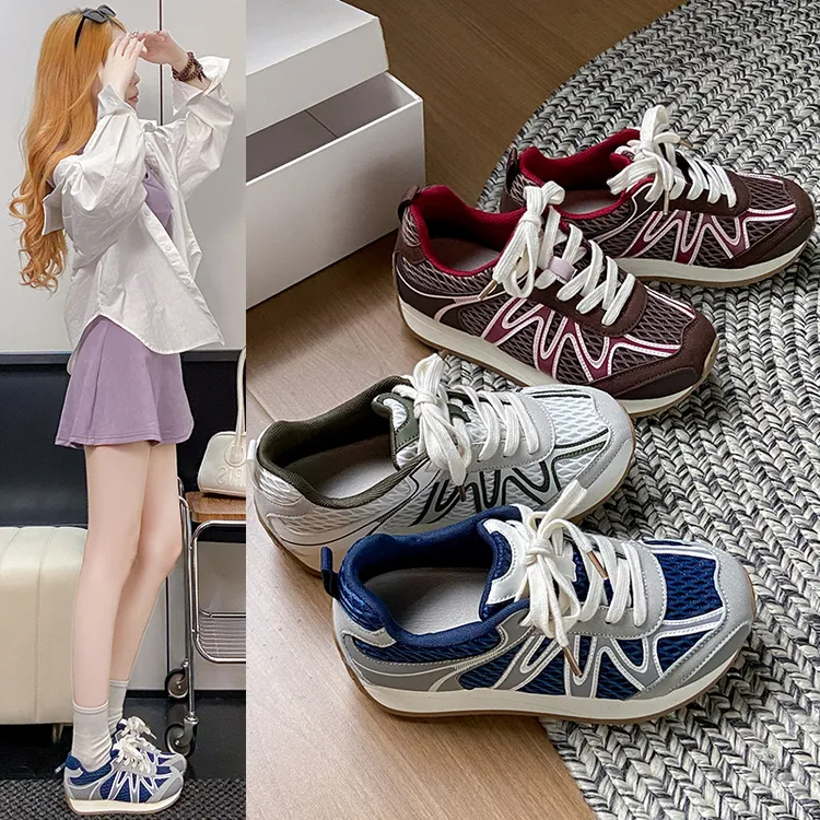 低跟透气德训鞋平跟时尚休闲鞋休闲鞋春秋欧若动感风秋季