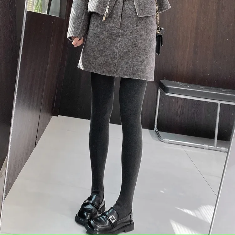 IMFLY金小金自制女装 薄绒连裤袜DYK2867秋季显瘦时尚弹力打底袜