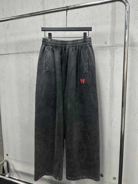 【巴家双麦穗】450克重磅男女同款宽松阔腿卫裤长裤