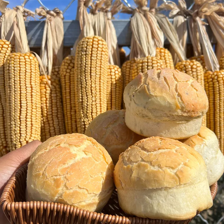 陇东火烧子烤馍老酵母发面麦草火烤制纯手工制作锅盔甘肃柴火馍馍