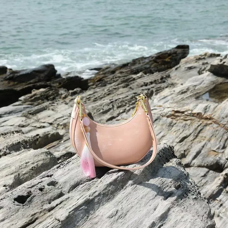 七夕礼物轻奢植鞣高级感防刮单肩可折叠腋下包简约风车缝线山本风