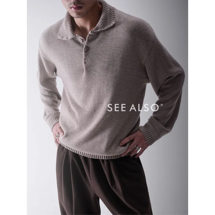 SEE ALSO『秋冬重磅回馈』超精纺绵羊毛老钱风长袖保暖螺纹POLO毛衣
