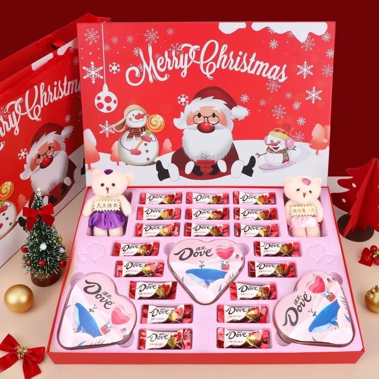 德芙巧克力圣诞节糖果礼物送男女朋友感恩祝福糖果孩子批发零食