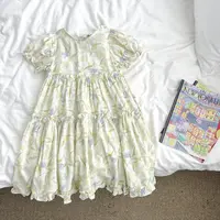 （现货）女童夏季短袖连衣裙洋气碎花裙子薄款女孩公主裙HNQXW52677