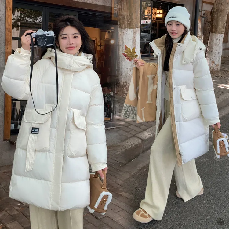 棉衣女士新款羽绒棉服时尚百搭女装冬季韩版宽松连帽棉袄冬装外套