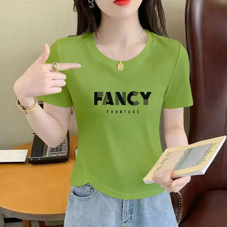 2025夏季新款韩版纯棉短袖T恤女士百搭休闲别致不规则设计感上衣