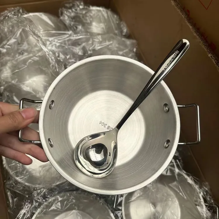 韩式米酒碗料理配嗦粉大头勺家用不锈钢小吃碗