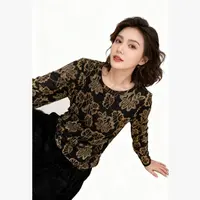 【T恤】秋冬季高档新款上衣设计感时装女装服装5004[SJL]Q