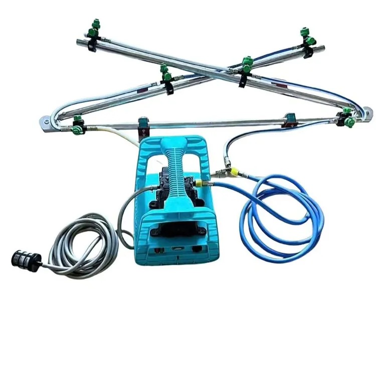 打药高压架子喷杆配三缸泵压力更大三轮车后挂式喷药架子可折叠