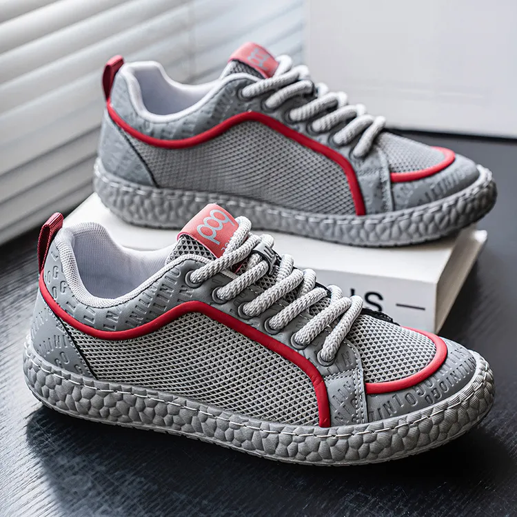 网红四季爆款低帮网布面平跟板鞋阿甘鞋潮流舒适软底百搭休闲鞋