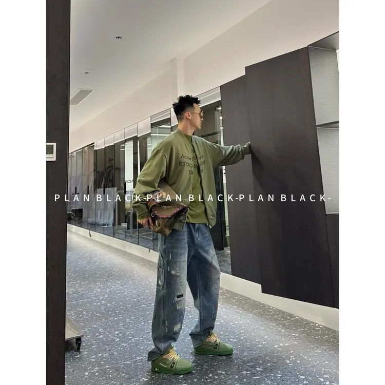 RICH陈发财【字母拉链卫衣】经典棒球服款！潮搭松弛拉链卫衣8107