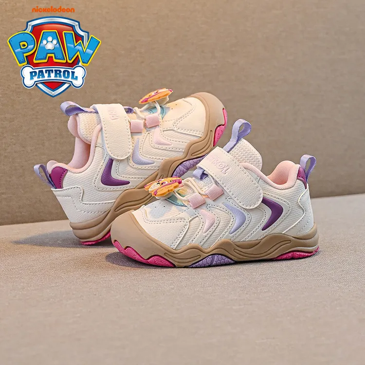 汪汪队儿童鞋子2025秋软底防滑女宝学步鞋机能鞋小童幼儿园运动鞋