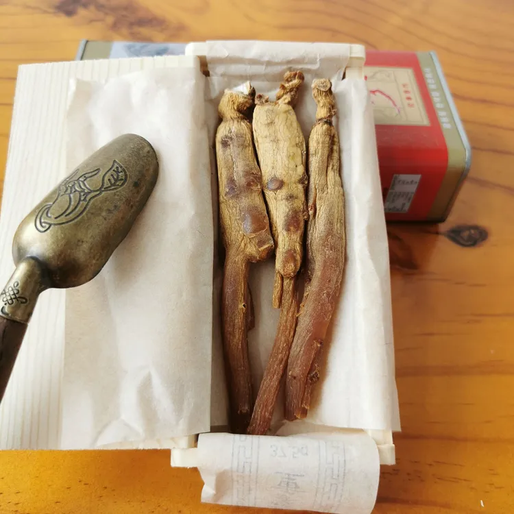 书荷姑娘天字号高丽参【铁盒】37.5g 整支3支装10年老参切片礼盒装