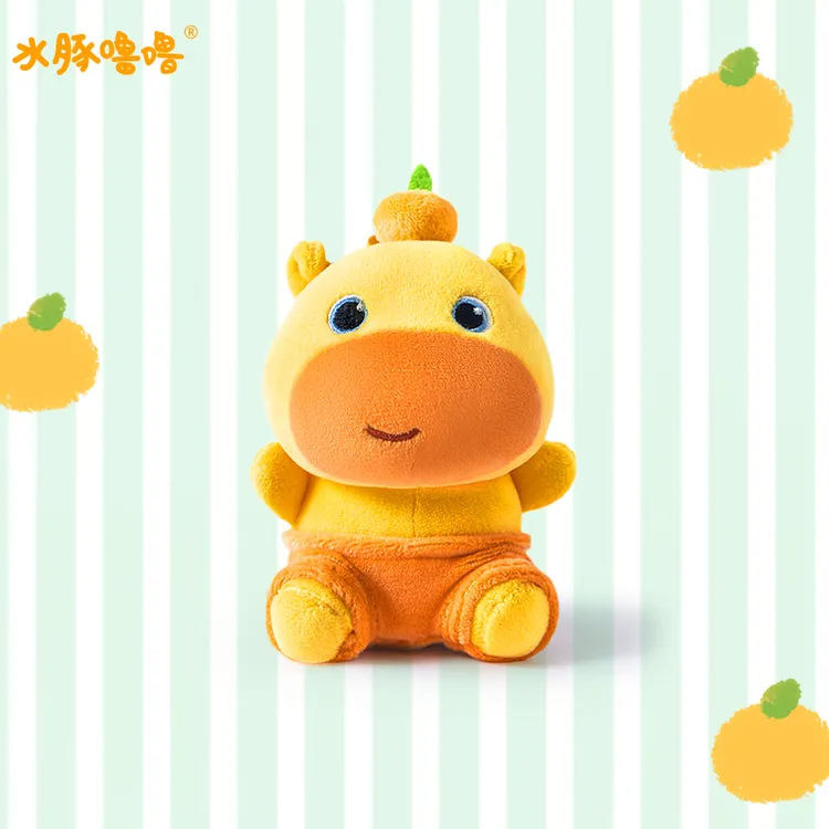 多爱正版水豚噜噜毛绒挂件学生书包包钥匙扣挂饰男女孩生日可爱潮商品图