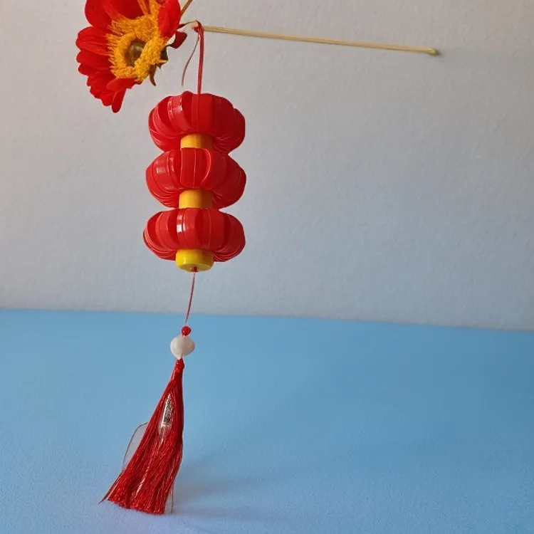 传统古风国风红灯笼连串手工作品喜庆室内节日装饰带灯款