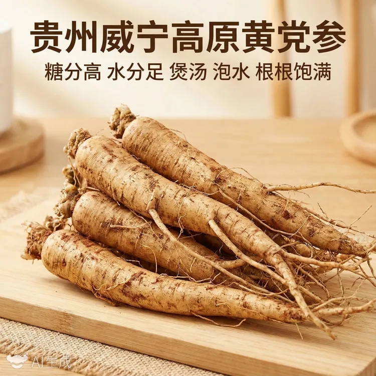 地道新鲜党参高海拔生态鲜党参贵州威宁现挖现发家庭日常滋补食材