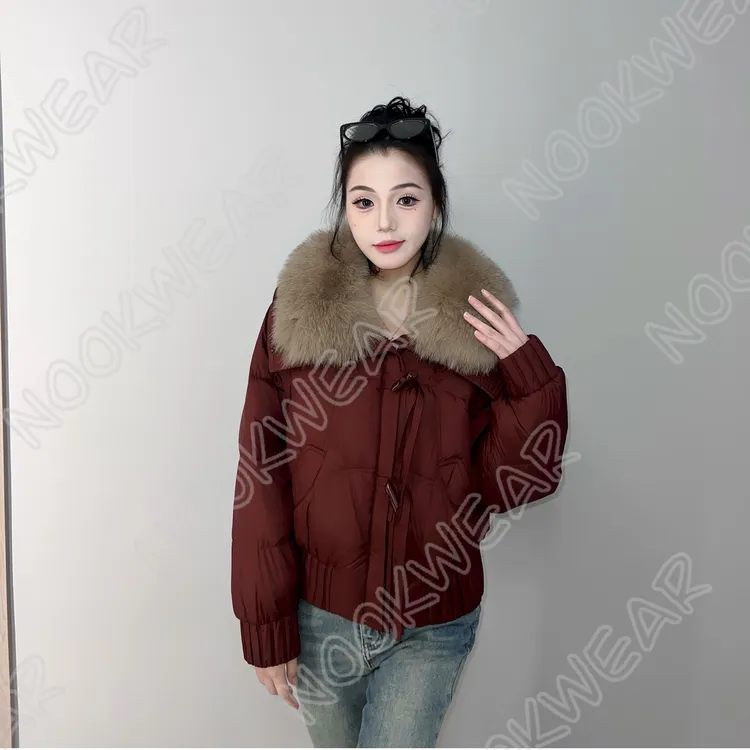 NookWear2024冬季新款韩系百搭中国风设计轻奢时尚束口保暖外套