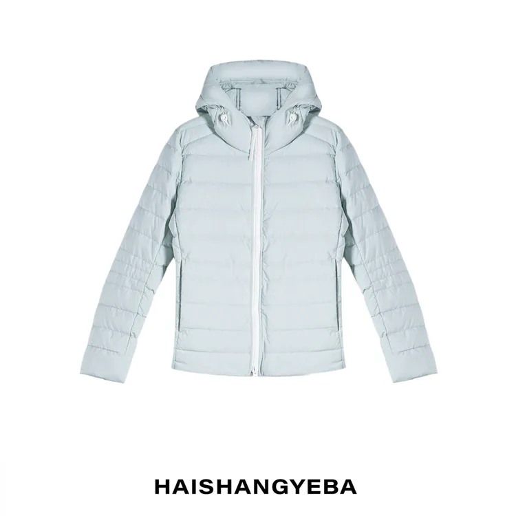 【海上叶爸】新款2025秋冬百搭90白鹅绒宽松连帽保暖羽绒服