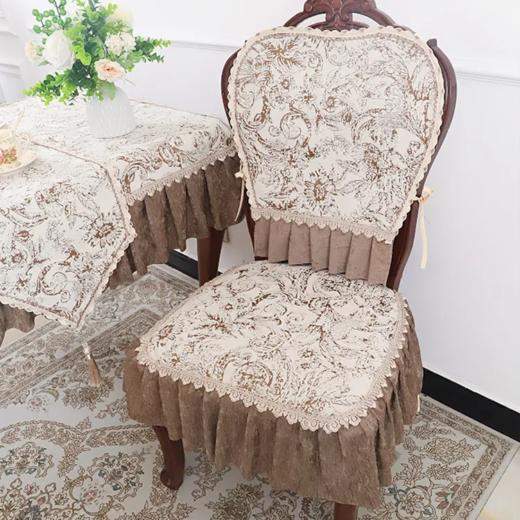餐桌椅套欧式椅子套罩餐椅套椅垫防滑椅子垫通用椅子坐垫套罩轻奢