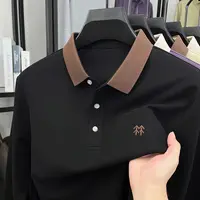 【奥莱撤柜】两棵树！秋衣柔软舒适男士长袖t恤翻领polo两棵树polo衫