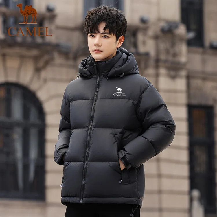 骆驼1996羽绒服男女90绒冬季加厚防寒冬装情侣白鸭绒保暖外套