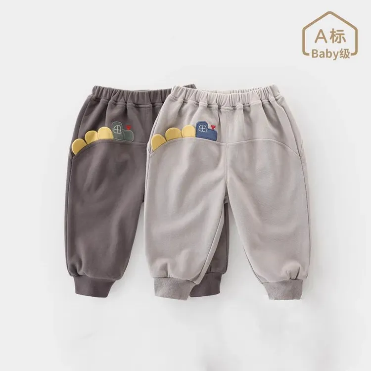 男童卫裤中小童宝宝裤子春秋款外穿休闲运动裤婴儿束脚百搭长裤潮