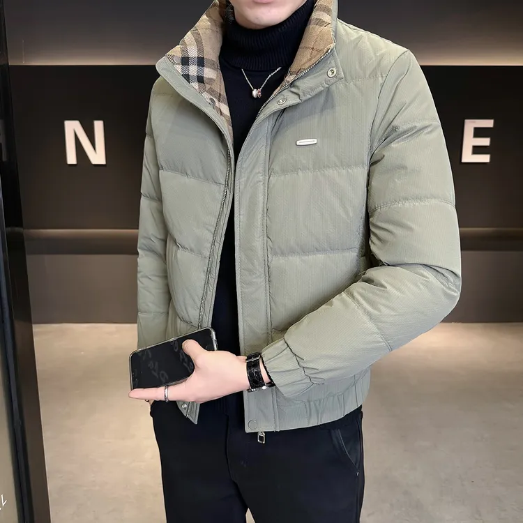 CATIA SELI时尚百搭简约保暖羽绒服休闲2025冬季新款男士韩版外套