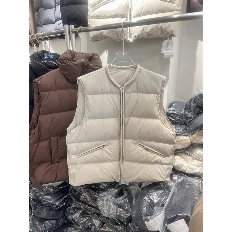 小众轻薄棉服马甲女2025秋冬新款韩版宽松背心马夹坎肩时尚短外套