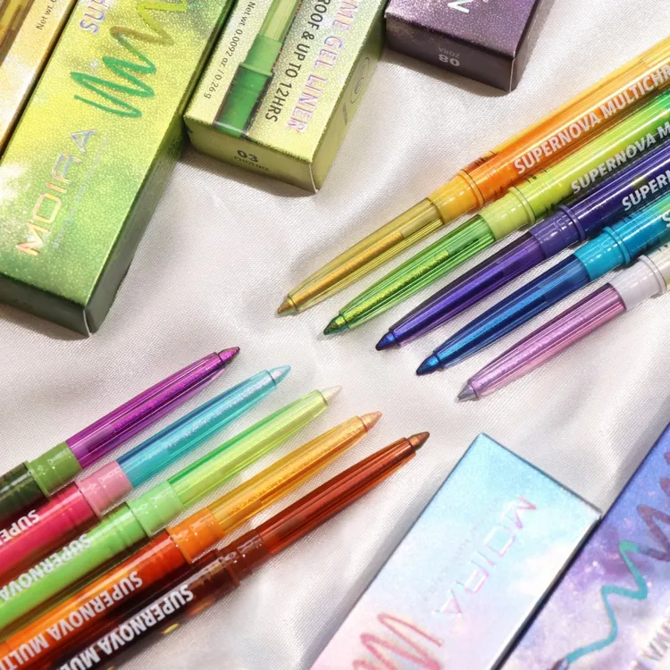 MOIRA保税直发Supernova变色龙眼线胶笔防水防搓持久自动可削尖