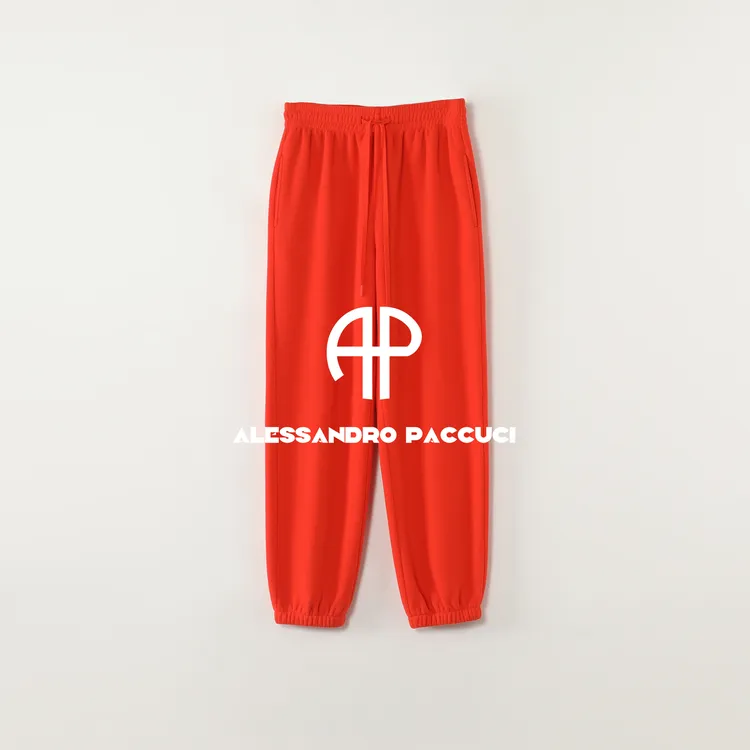 AP洛哥54294KV【彩虹糖】黑标/摇粒绒松紧腰多色休闲束脚卫裤/女装