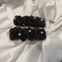 韩国 气质 小众 ins 手工 针织毛线 铆钉珠珠 弹簧夹Q274