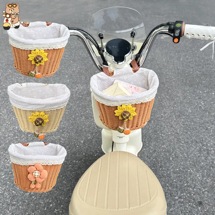 电瓶车前置收纳筐后置车筐储物筐收纳篮电动车后尾挂篮置物兜挂包