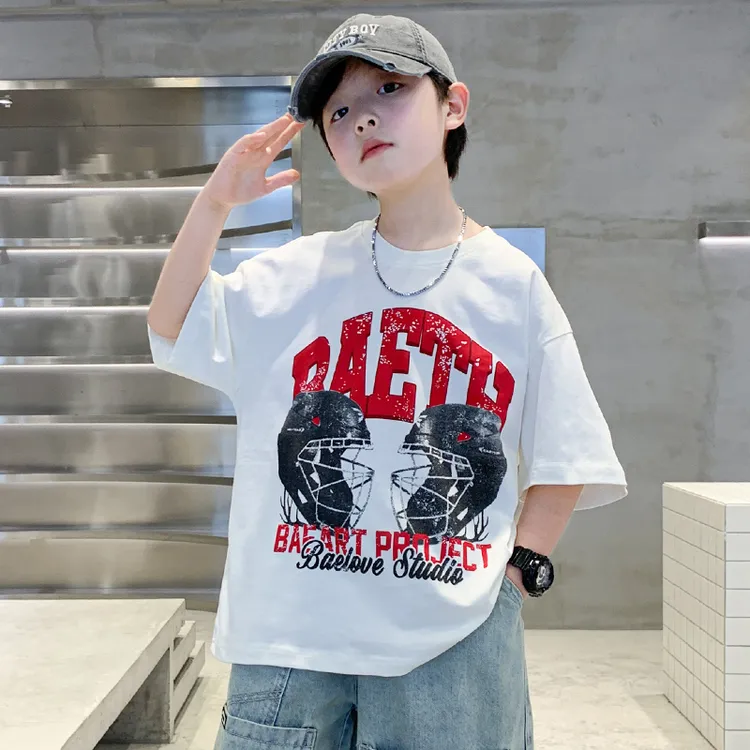 童装男童夏装t恤2025新款儿童短袖夏款中大童薄款夏季上衣男孩潮T
