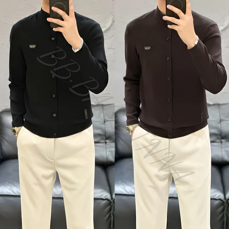  小野· 男装 | 男士轻奢高密度 半拉链针织长袖毛衣257