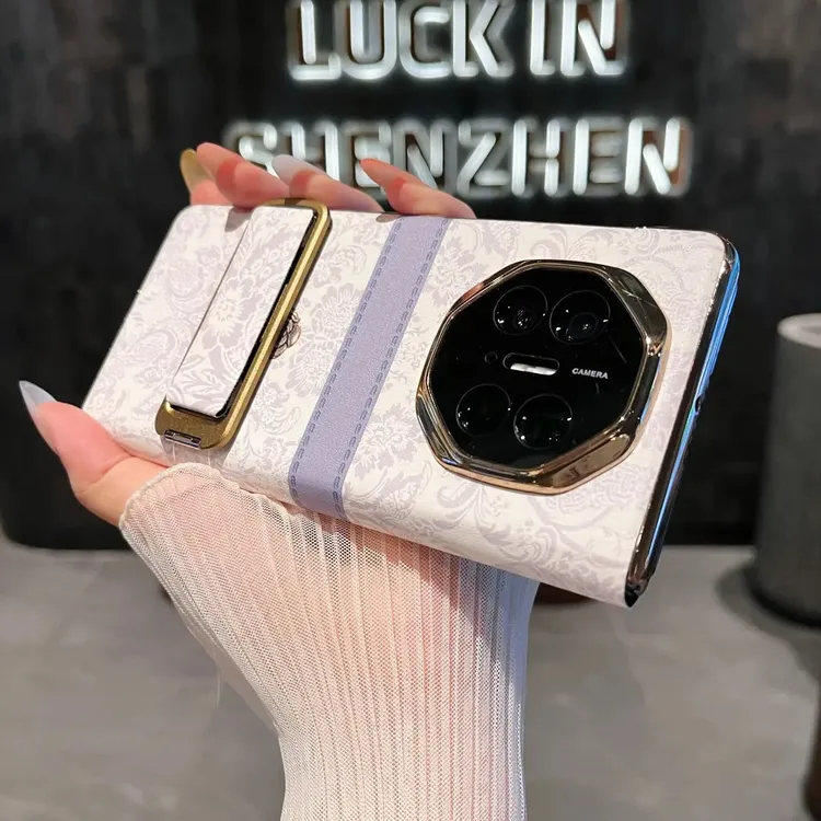 适用华为matex6/x5x/3折叠屏手机壳女款复古翻盖全包防摔保护皮套