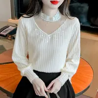 2025秋冬新款衬衫女时尚法式名媛洋气小衫半高领显瘦百搭减龄上衣