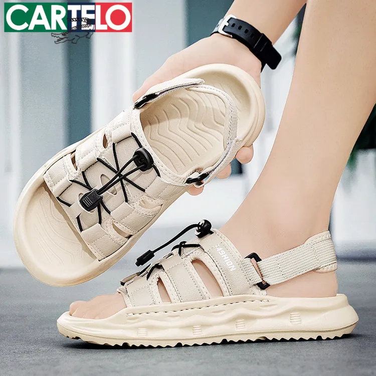 卡帝乐鳄鱼凉鞋男鞋夏季新款潮流百搭青少年户外休闲沙滩鞋子男款