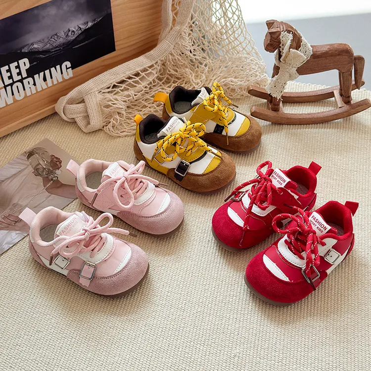 女童运动鞋2025春秋新款阿甘鞋男童运动鞋休闲鞋防滑软底宝宝单鞋