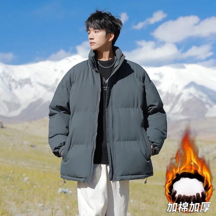 高级感棉服冬季加厚保暖高街帅气潮流简约百搭宽松情侣面包服1