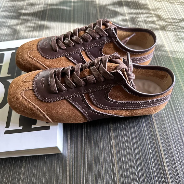 男士真皮板鞋休闲复古头层牛皮男鞋夏季透气薄款干净感痞帅男鞋