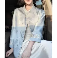 【林涧汀溪】双面穿外套时尚防晒显白上衣气质女装长袖宽松新中式