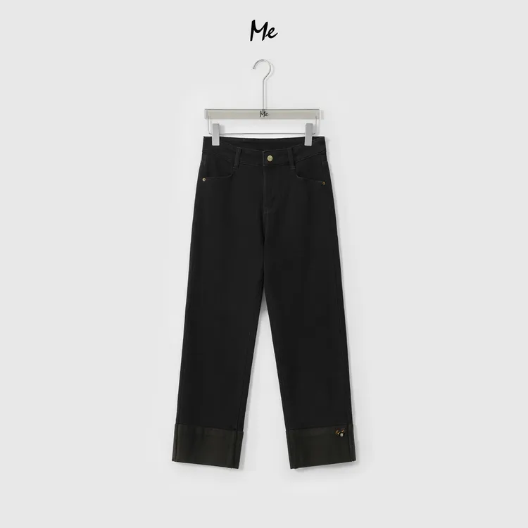 ME【瘦麻了小直筒（弹力加绒）】梨形天菜高弹高腰显瘦牛仔裤MESA5057